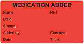 Medication Added Labels Triarc
