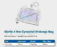 Urine Cystomat Drainage Bag 4 Ltr 100cm w S/Port