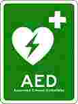 AED Sign 22cmx 30cm PVC