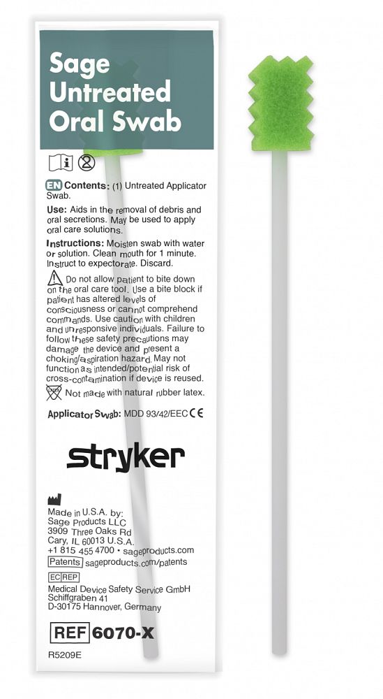 Sage Toothette plus oral swab untreated USL Medical