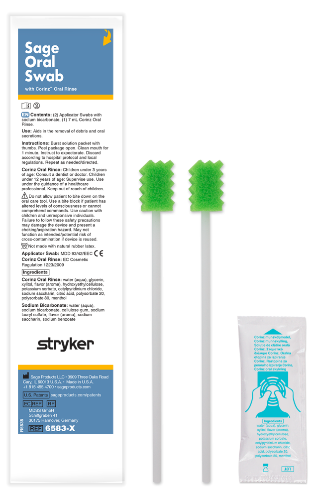 Sage Oral Swab with Corinz Oral Rinse USL Medical