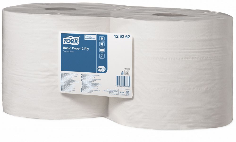 Tork Basic Paper Recycled Combi Roll 2 ply W1/W2 - USL Medical