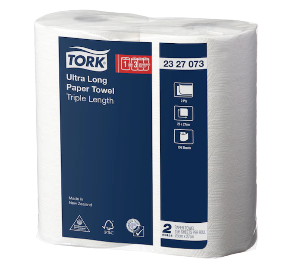 Tork Ultra Long Paper Towel Roll 2 ply Triple Lgth USL Medical