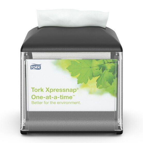 Tork Xpressnap Café Napkin Dispenser Black N10 USL Medical