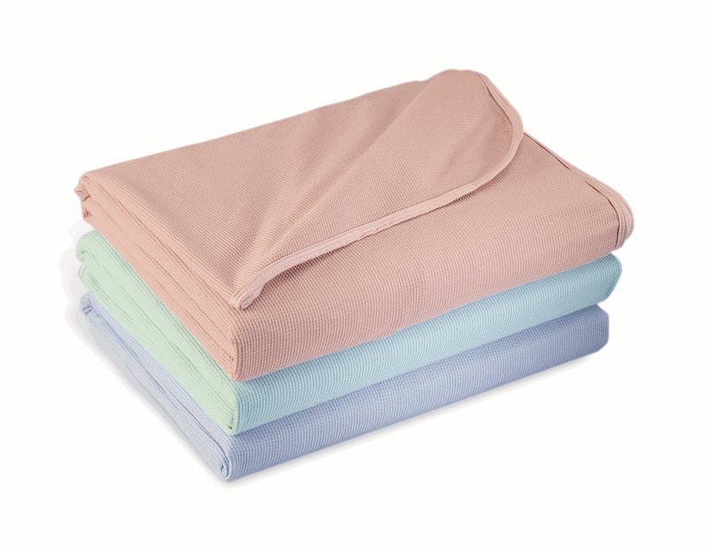Thermal Knit Blanket blue USL Medical